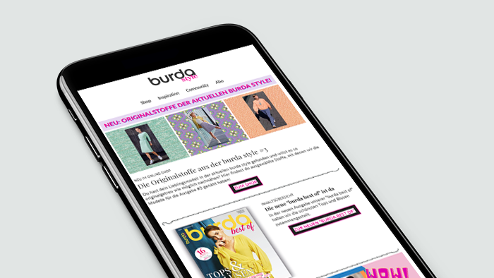 burda style Newsletter burda style Newsletter